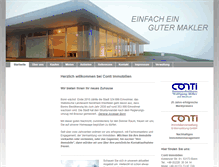 Tablet Screenshot of conti-immobilien.de